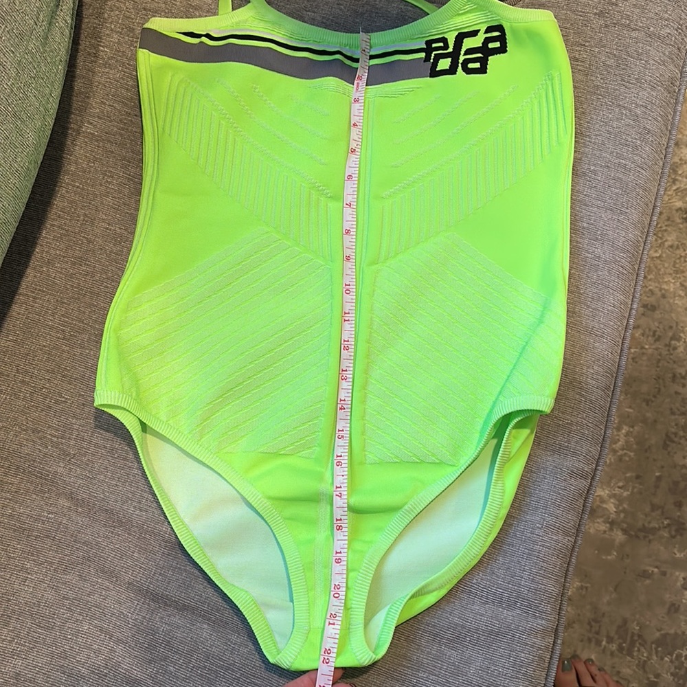 Prada Intarsia stretch bodysuit in green - Picture 7 of 10